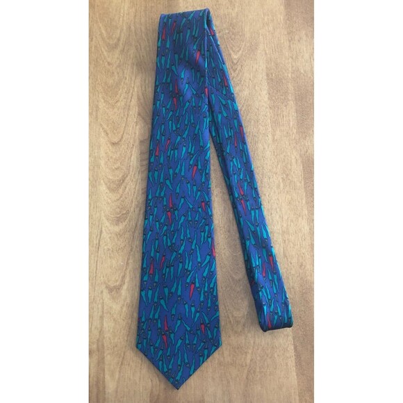 Museum Of Fine Arts Boston Mens Silk Tie Red Green Chili Peppers - Picture 1 of 4